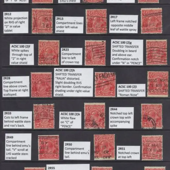 2d red Die II collection of used positioned ...