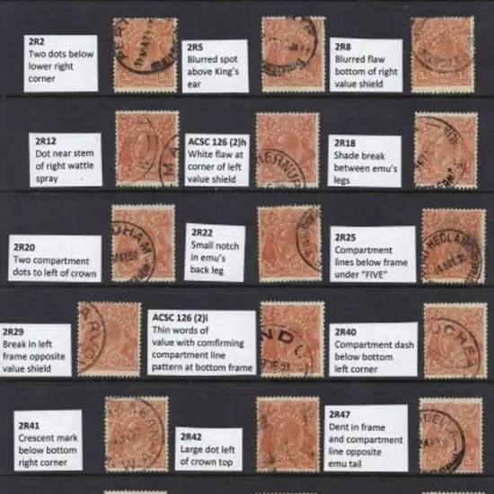 5d brown Die II range of good to F/U positioned ...