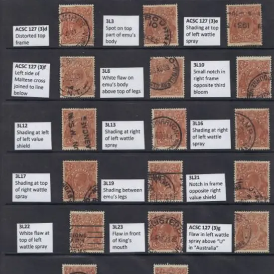 5d brown Die II collection of good to F/U ...
