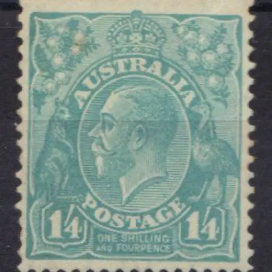 1/4d turquoise. A couple of shortish perfs bottom ...