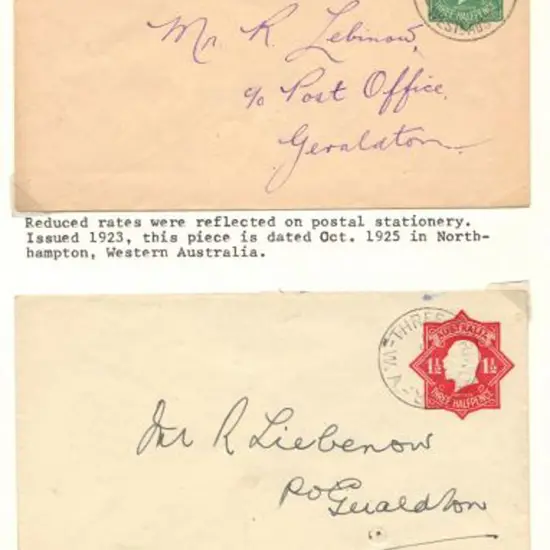1915 ½d green & 1918 1d violet newspaper wrappers ...