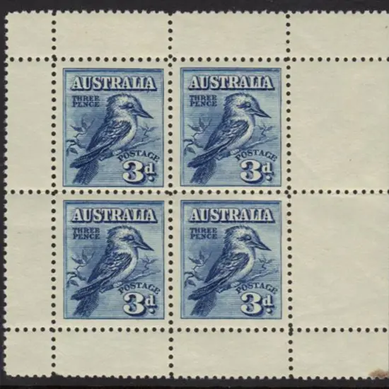 1928 Kookaburra Miniature Sheet. MUH, grease spot ...