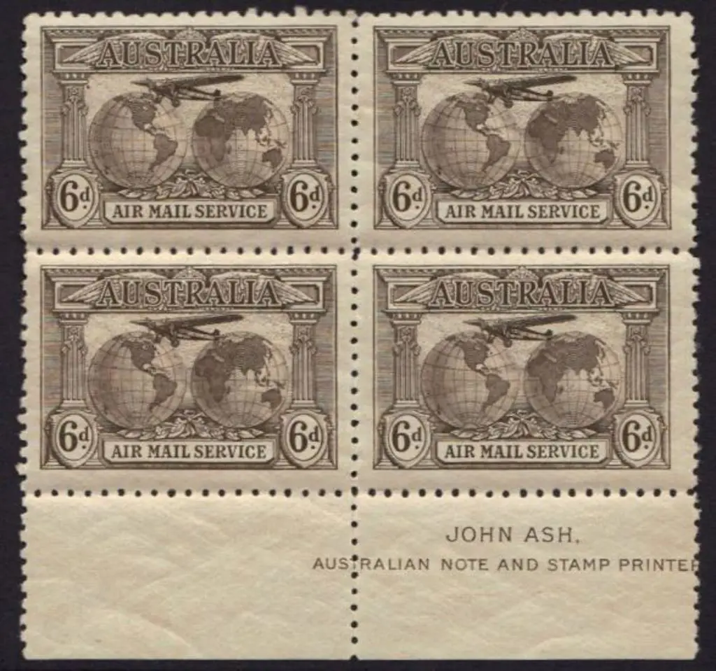1931 6d Kingsford Smith Air Mail Service John Ash ... Image 1++