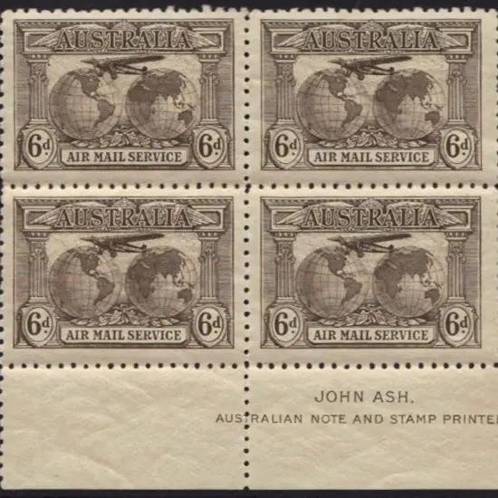1931 6d Kingsford Smith Air Mail Service John Ash ...