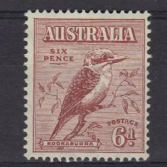 1932 6d typo kookaburra. 3 MUH from different ...