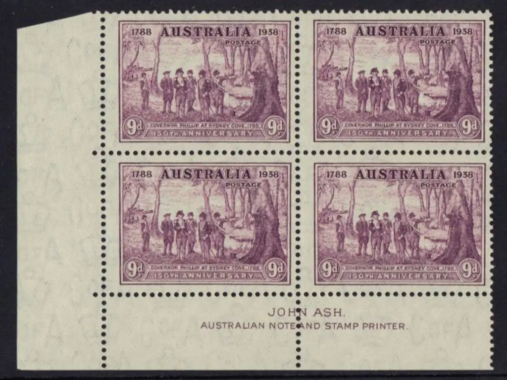 1937 NSW set of 3 in John Ash imprint blocks of 4, ... Image 1++
