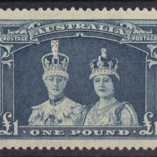 1938 £1 Robes on thick paper. Fresh MUH. SG 178