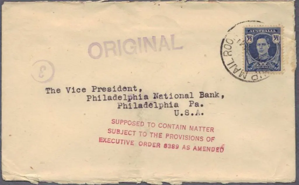 1941 3½d KGVI blue on cover addressed to ... Image 1++