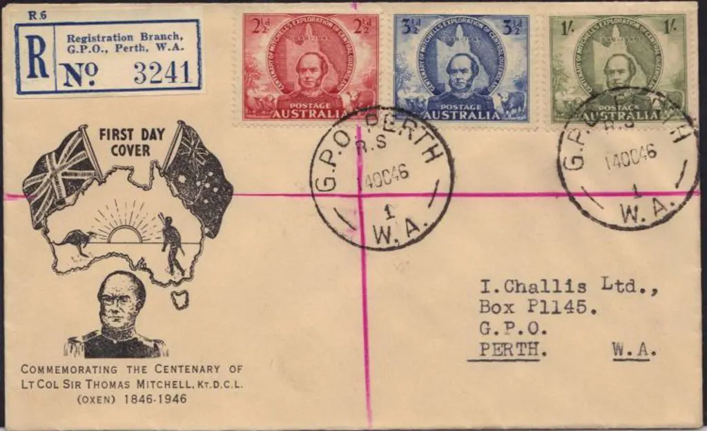 1946 (14th Oct) Mitchell set of 3 on illust. ... Image 1++