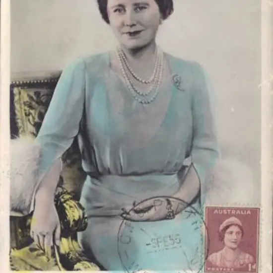 1956 (9th Feb) 1d QE brown early maxicard with ...