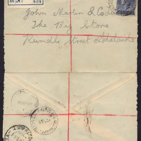 1956 Andamooka Opal Fields Reg cover with cds on ...