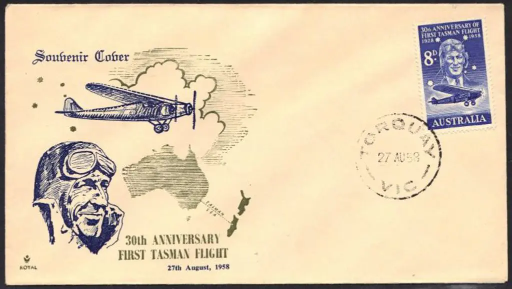 1958 (27th Aug) 8d Kingsford Smith Royal ... Image 1++