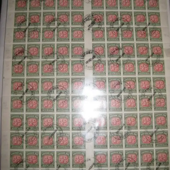 1958/60 4d Die II no wmk Postage Dues complete ...