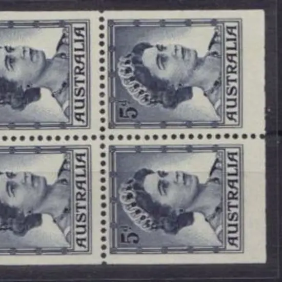 1959/63 5d QEll booklet pane G 7/6. Retouch to ...