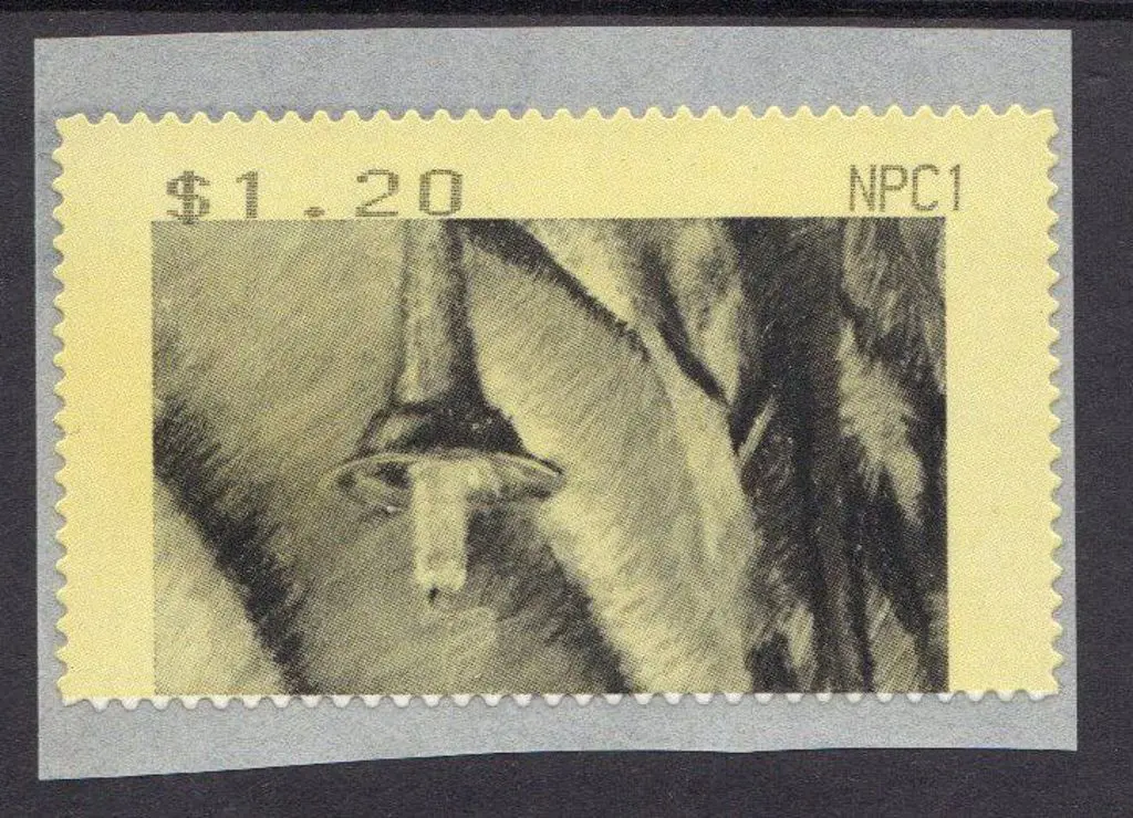 1993 $1.20 black dummy Trial CPS (Counter Printed ... Image 1++