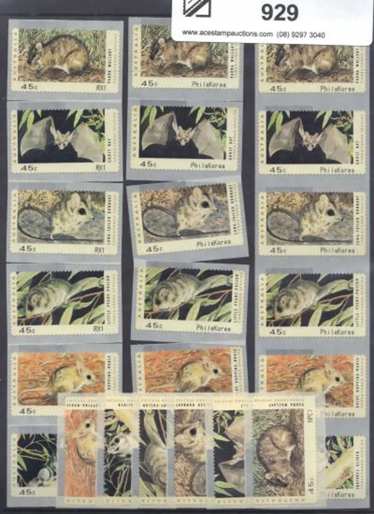 1993 45c T. Species CPS strips of 6 with NPC1, RX1 ... Image 1++