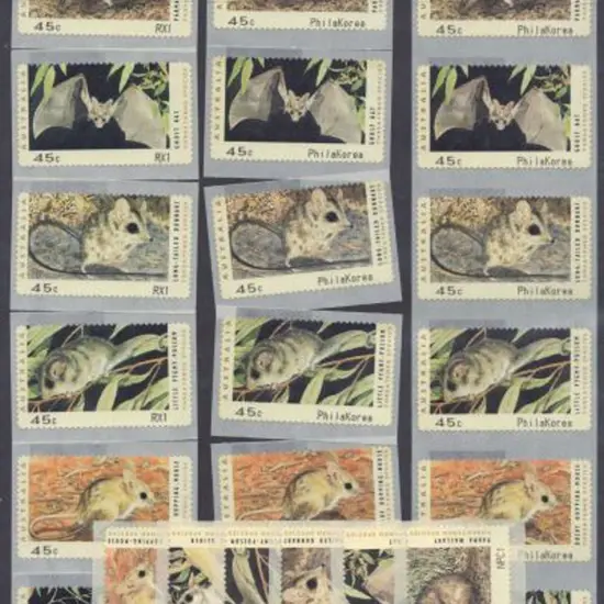 1993 45c T. Species CPS strips of 6 with NPC1, RX1 ...