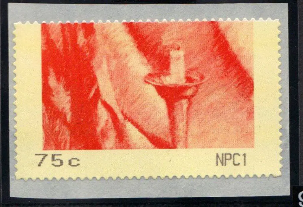 1993 75c red dummy Trial CPS (Counter Printed ... Image 1++