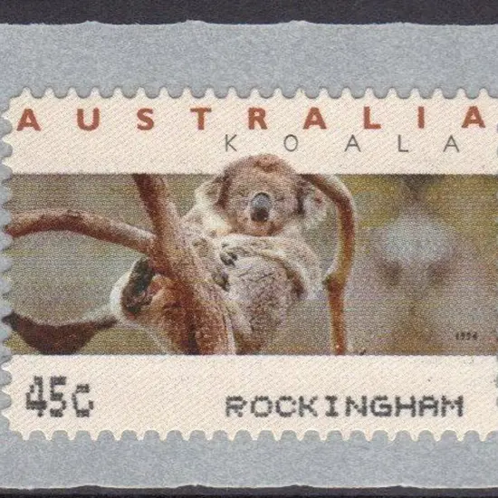 1996 45c Monetel Koala Counter Printed Stamps ...