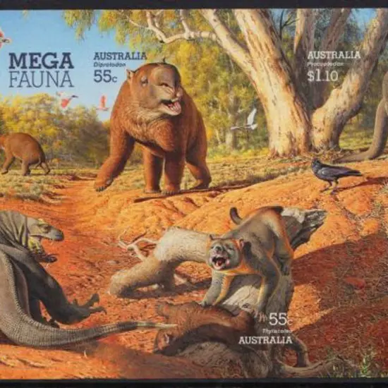2008 Megafauna / Dinosaur Imperforate Miniature ...