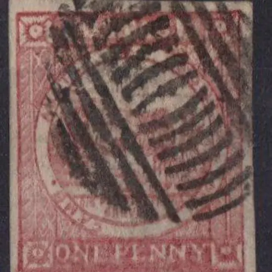 1850 1d reddish rose plate 1 "no clouds" Sydney ...