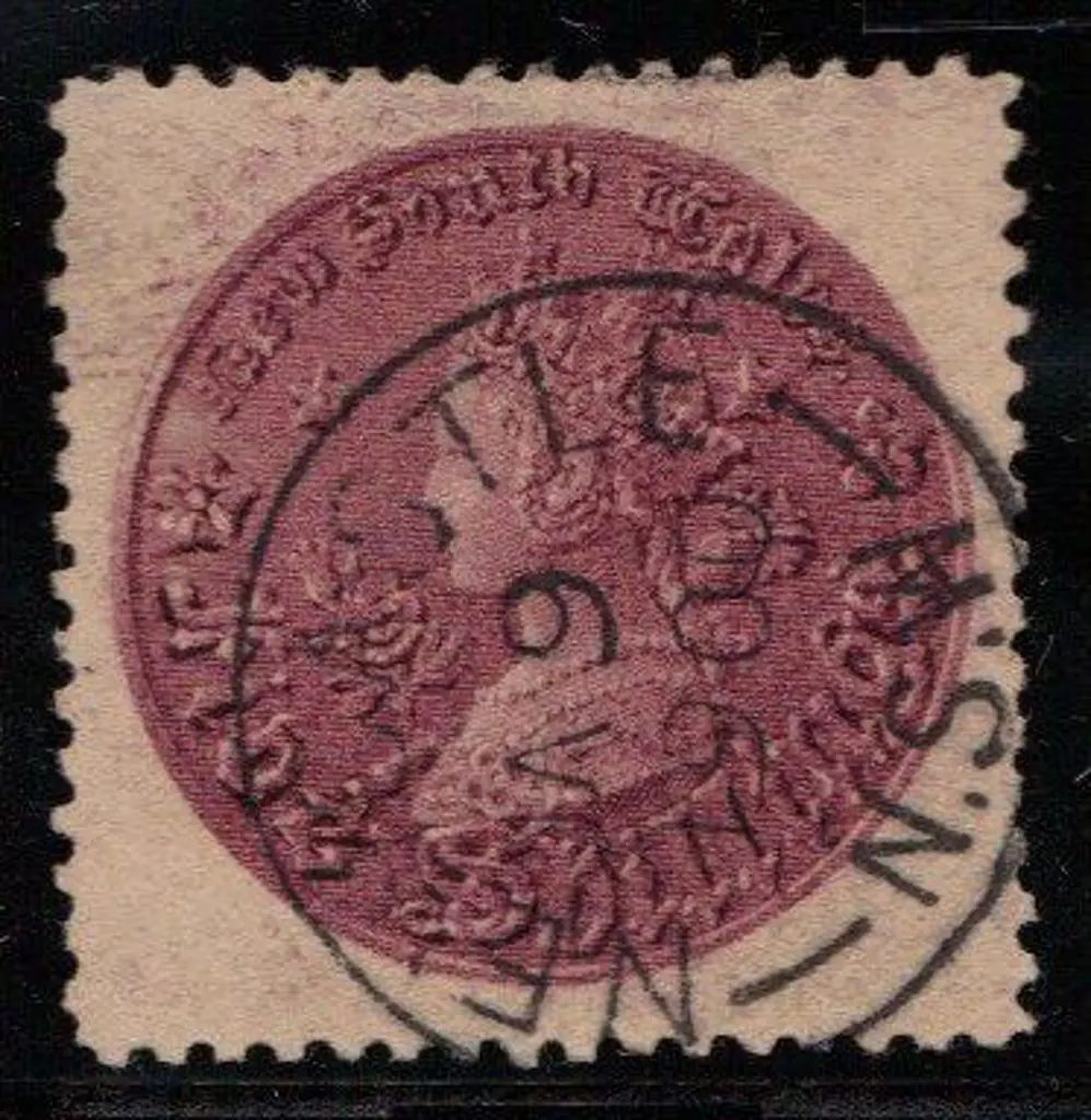 1885 5/- purple superb used with crisp central ... Image 1++