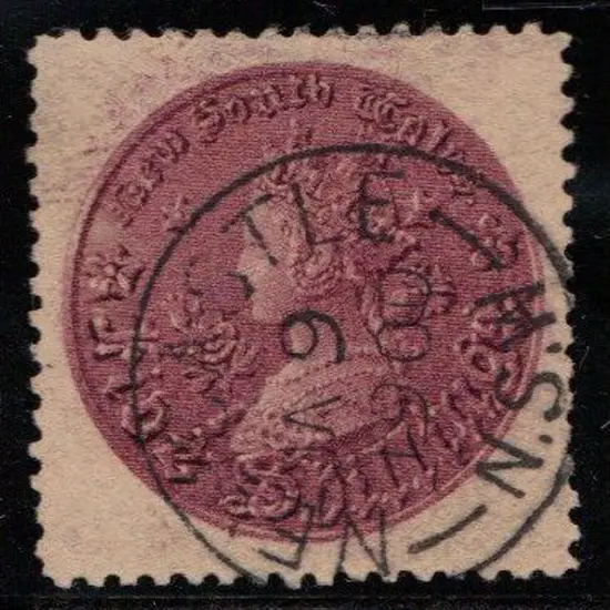 1885 5/- purple superb used with crisp central ...