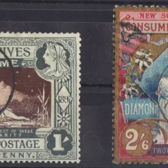 1897 Diamond Jubilee/Hospital Charity pair F/U. SG ...