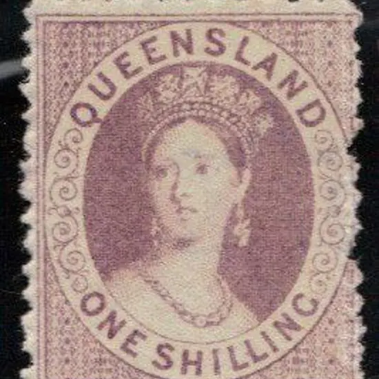 1868/74 1/- mauve fresh MLH, clogged perfs at ...