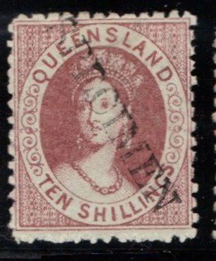 1880 10/- red brown litho MLH h/s "SPECIMEN". SG ... Image 1++