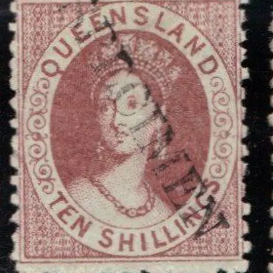 1880 10/- red brown litho MLH h/s "SPECIMEN". SG ...