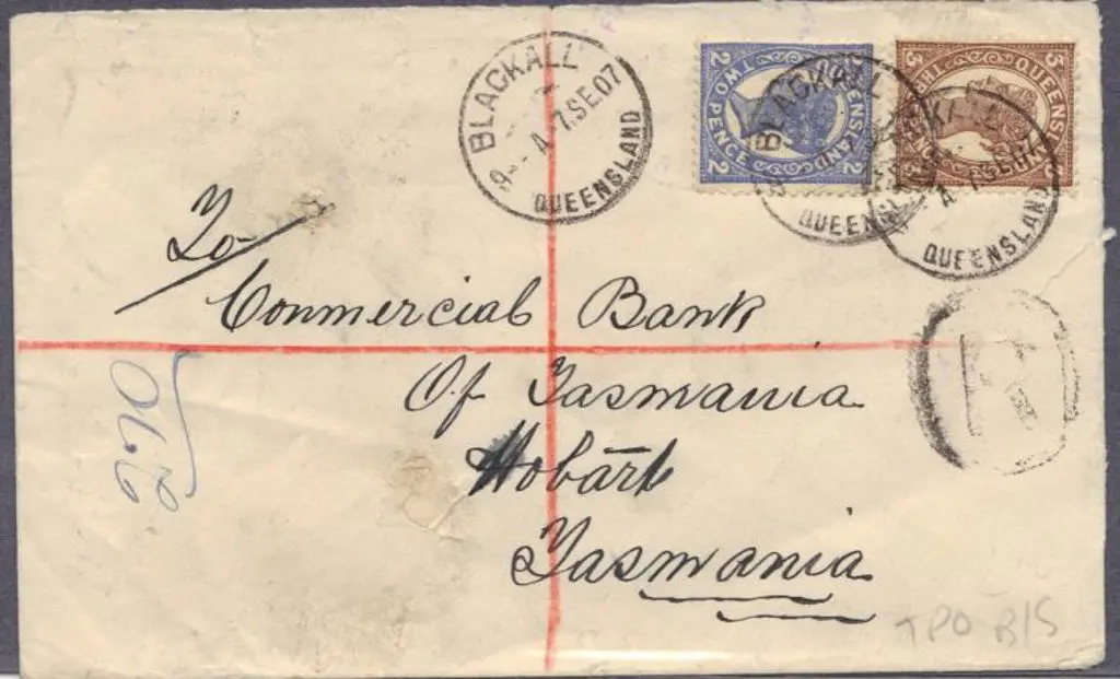 1907 (7th Sept) 2d & 3d QV tied to Reg cover by ... Image 1++