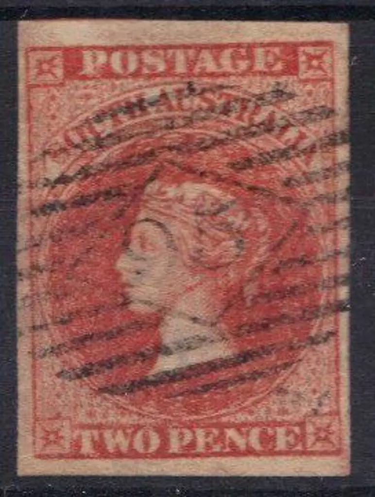 1856 2d red with neat "95" numeral cancel of ... Image 1++
