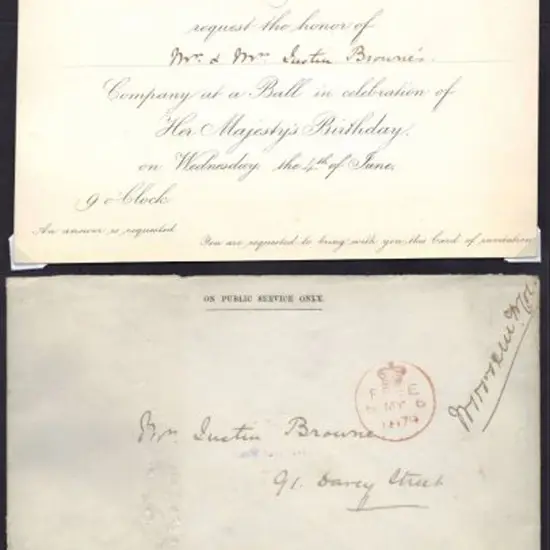1879 large OPSO cover (some insect damage) with ...