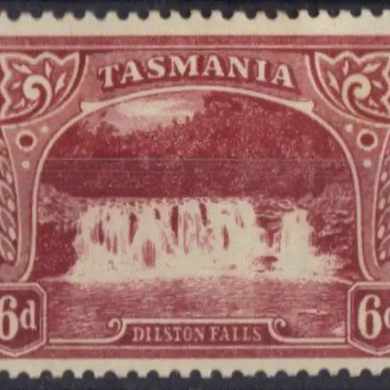 1908 6d lake Perf 12½. MLH SG 248 Cat. £60