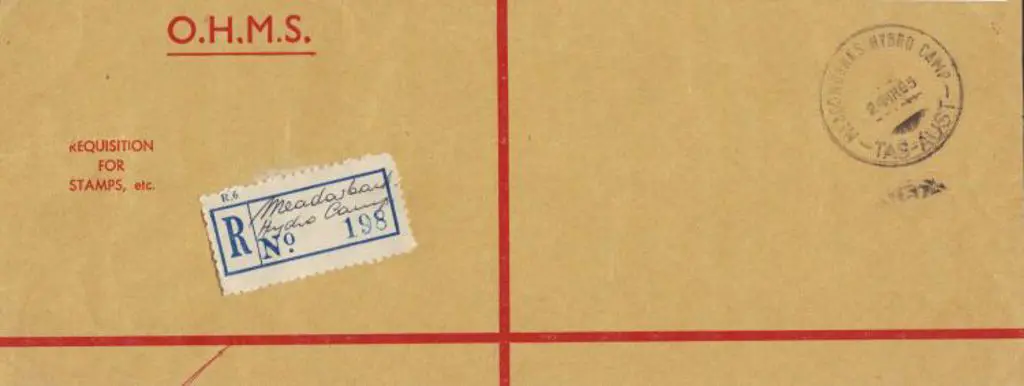 1965 (24th March) MEADOWBANKS HYDRO CAMP cds on ... Image 1++