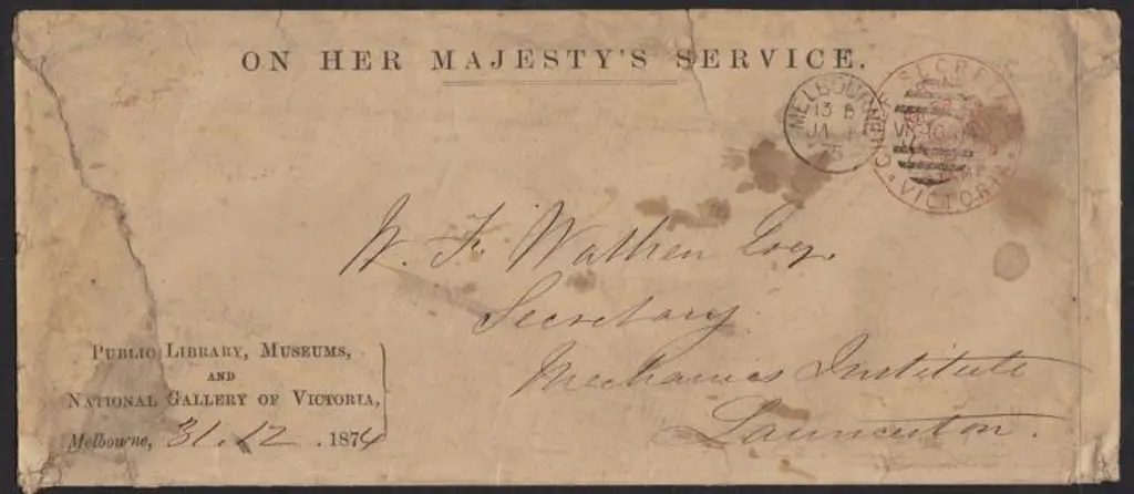 1875 Free Frank cover from the National Gallery of ... Image 1++