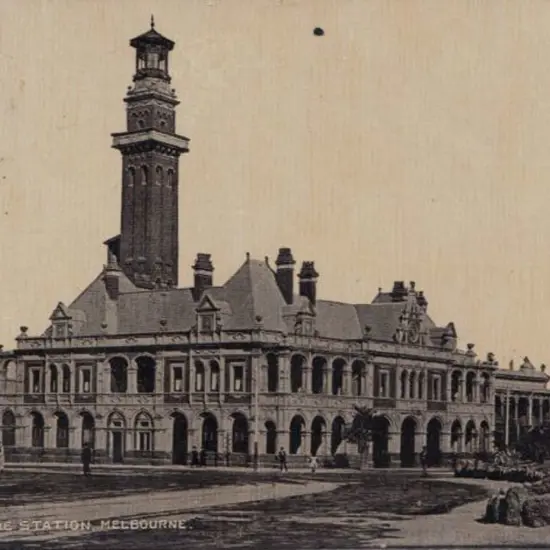 1907 (Jan) Postcard showing "Fire Brigade Station, ...