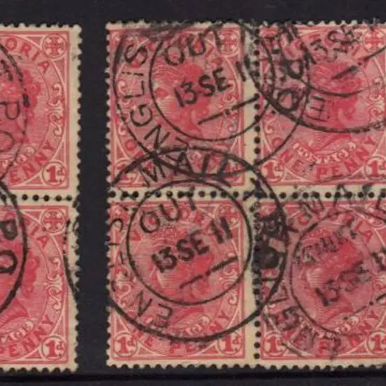 1911 (13 SE) ENGLISH MAIL T.P.O. OUT cds's. 3 full ...