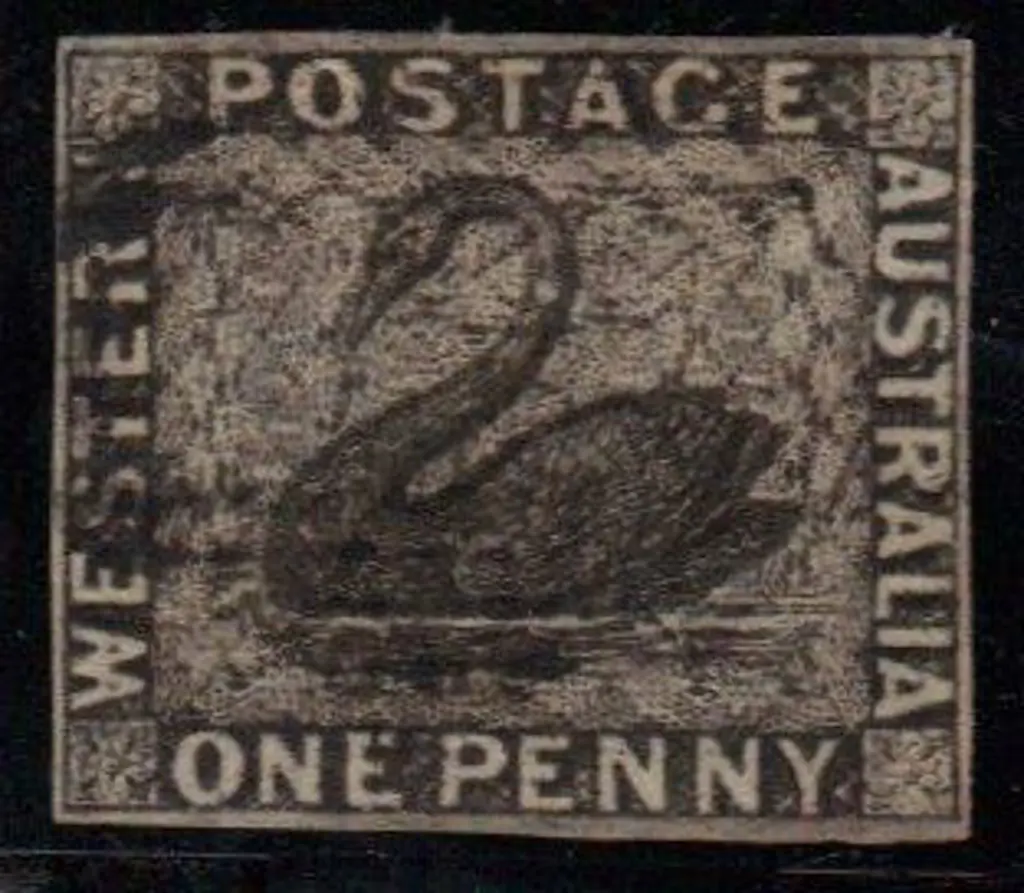 1854 1d black fine used with light indistinct ... Image 1++