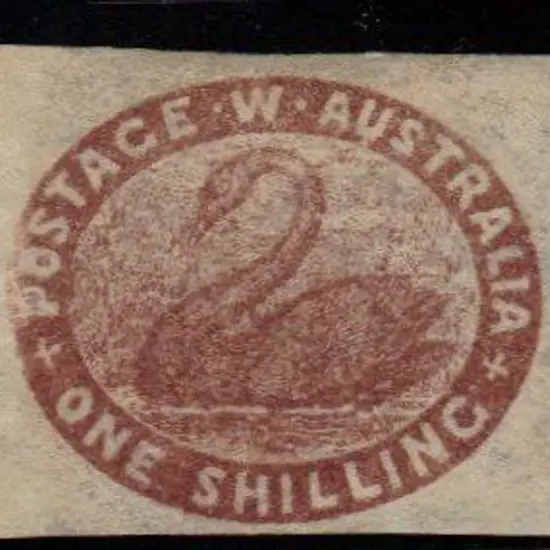 1854 1/- deep red brown mint with 4 close to ...