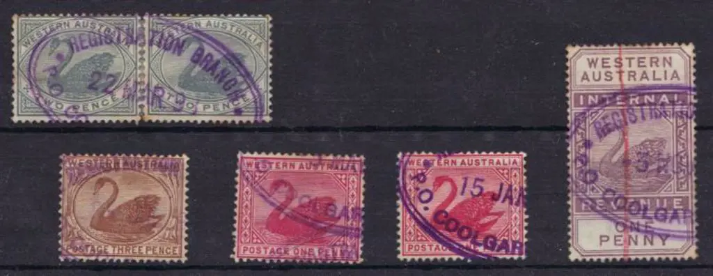 1898 (22nd March) Coolgardie PO Registration ... Image 1++
