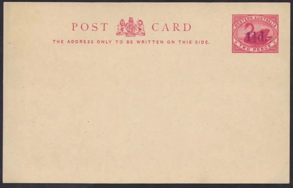 1905 2d carmine swan postcard on cream stock, ... Image 1++