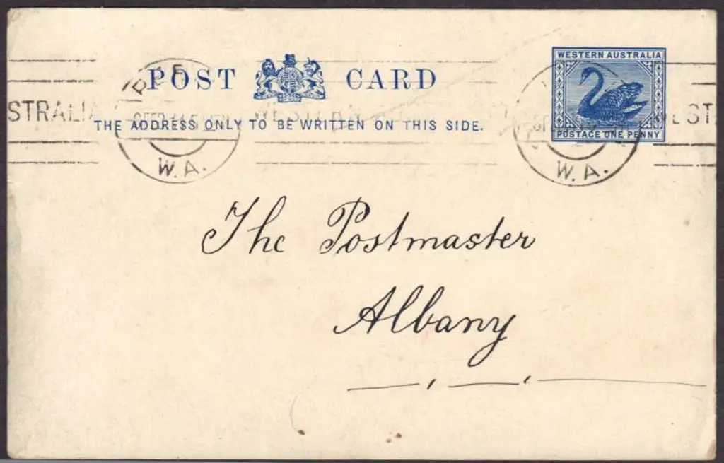 1909 PC 18- 2d slate-blue postcard with correct ... Image 1++
