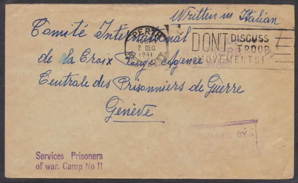 1941 (23rd Dec) WWII Harvey, WA POW Camp env ... Image 1++