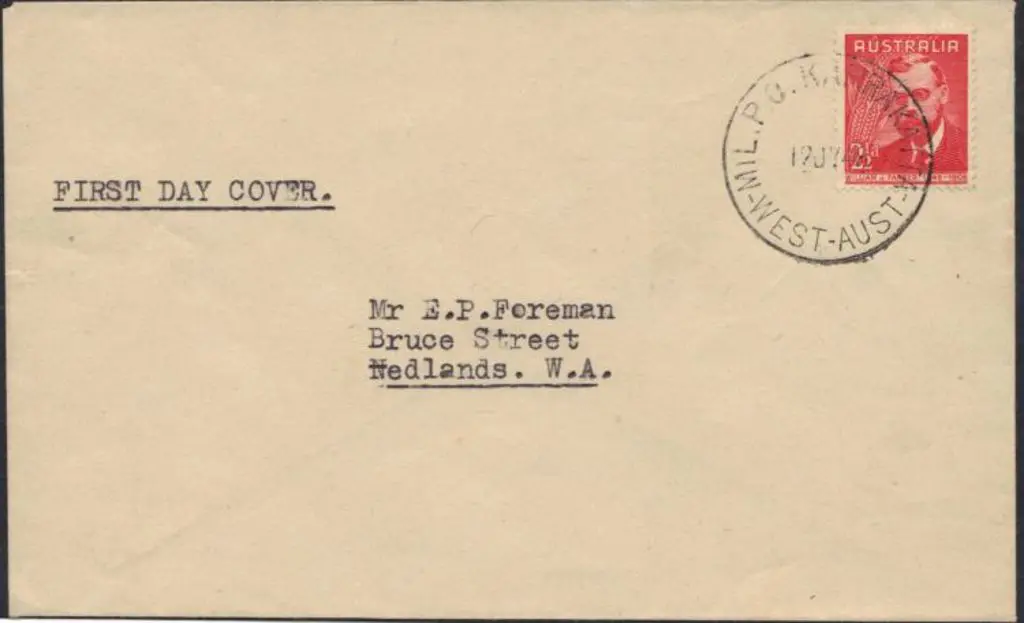 1948 (12th July) 2½d Farrer pain env FDC with rare ... Image 1++