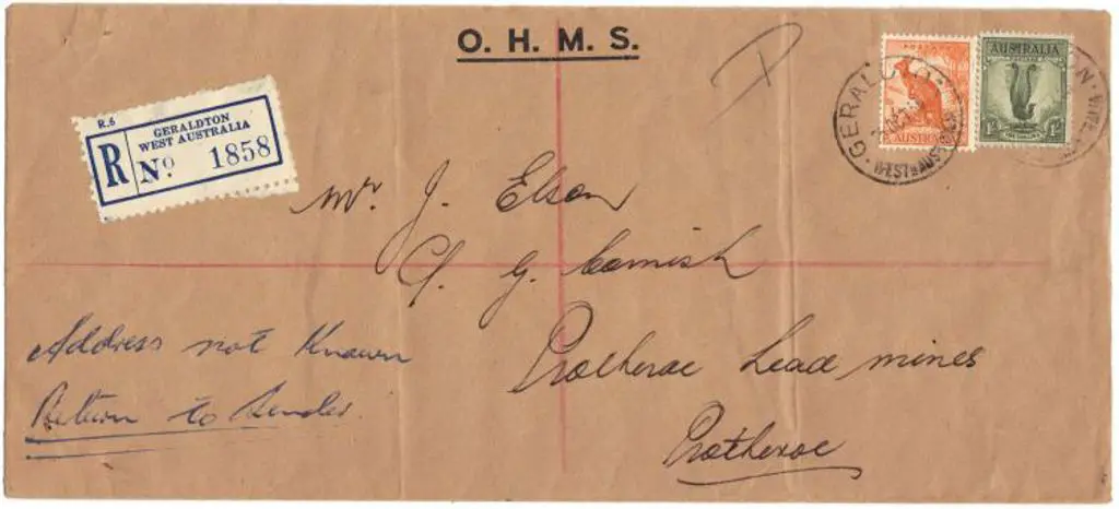 1955 (25th Oct) OHMS Registered cover with ... Image 1++