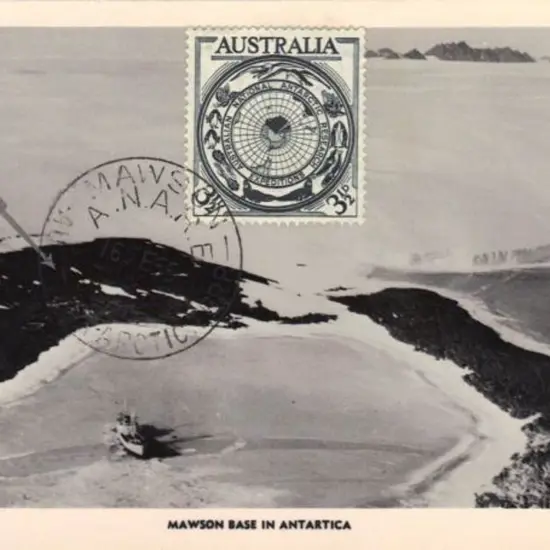 1955 (16th Feb) 3½d ANARE on "MAWSON BASE IN ...