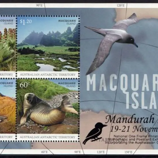 2010 Macquarie Island M/S overprinted in black ...