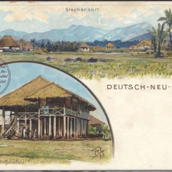 German "Schutzgebiete" picture postcard of ...